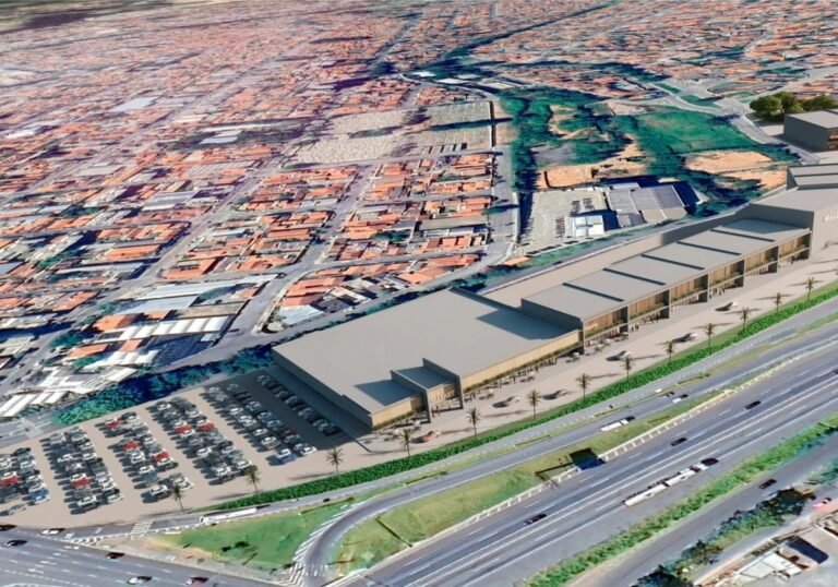 Obra Power Center Atibaia — SP, 21.000 m², Construtora Faccini